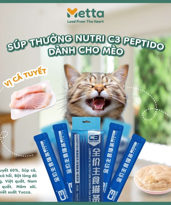 Súp Thưởng Nutri Vị Cá Tuyết Dinh Dưỡng Dành Cho Mèo